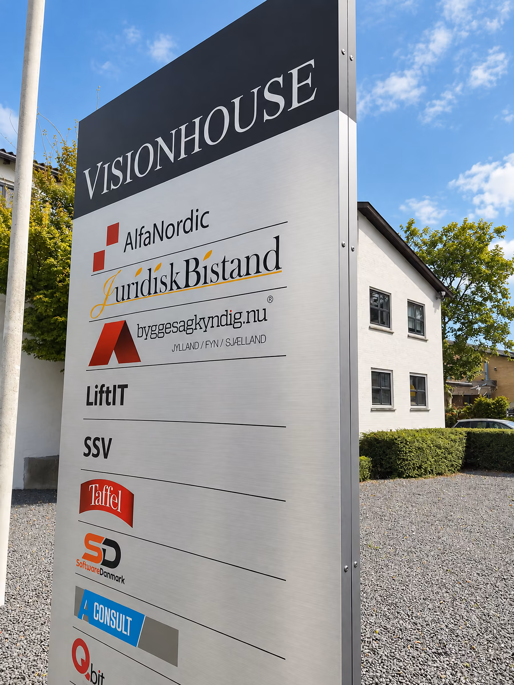 Lejerskilte på Visionhouse-pylonen efter opdatering